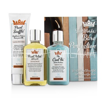ANTHONY Shaveworks Bare Perfection Kit: Shave Cream 150g + Targeted Gel Lotion 156ml + Body Oil 156ml